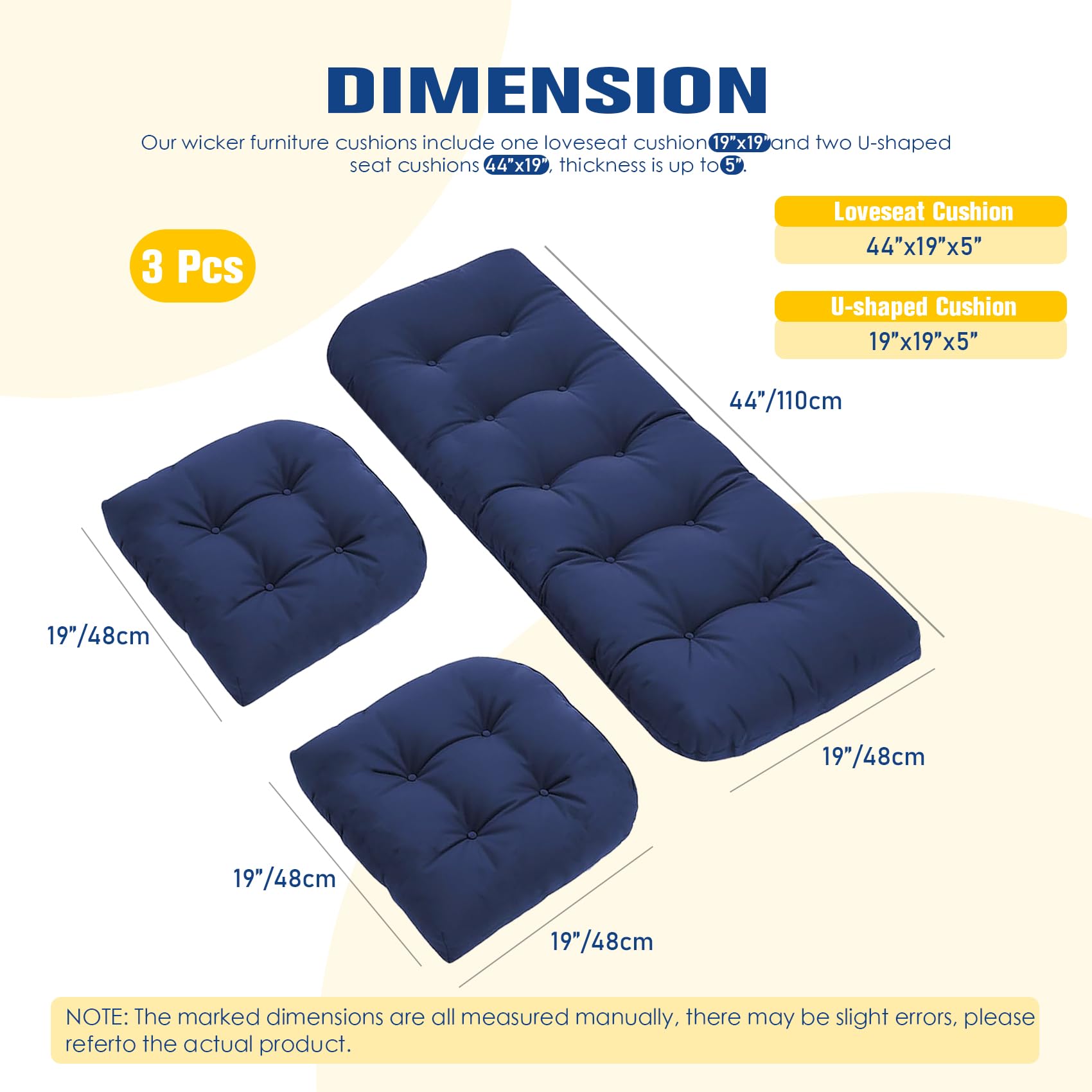 cnsmak bench cushion tufted detail showing durable stitching and added comfort benefit