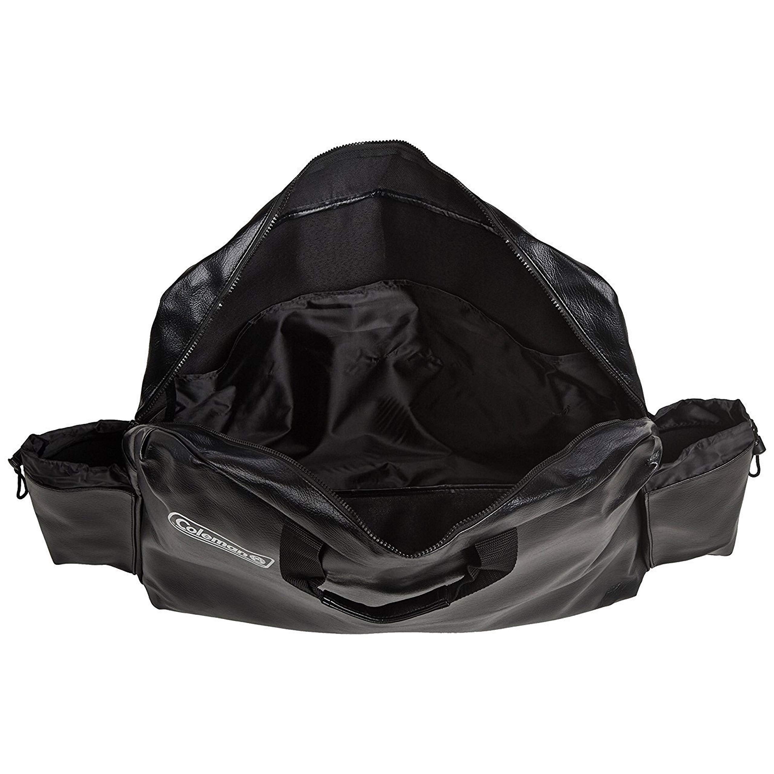 Coleman close-up of PVC-coated polyester texture, provides water resistance