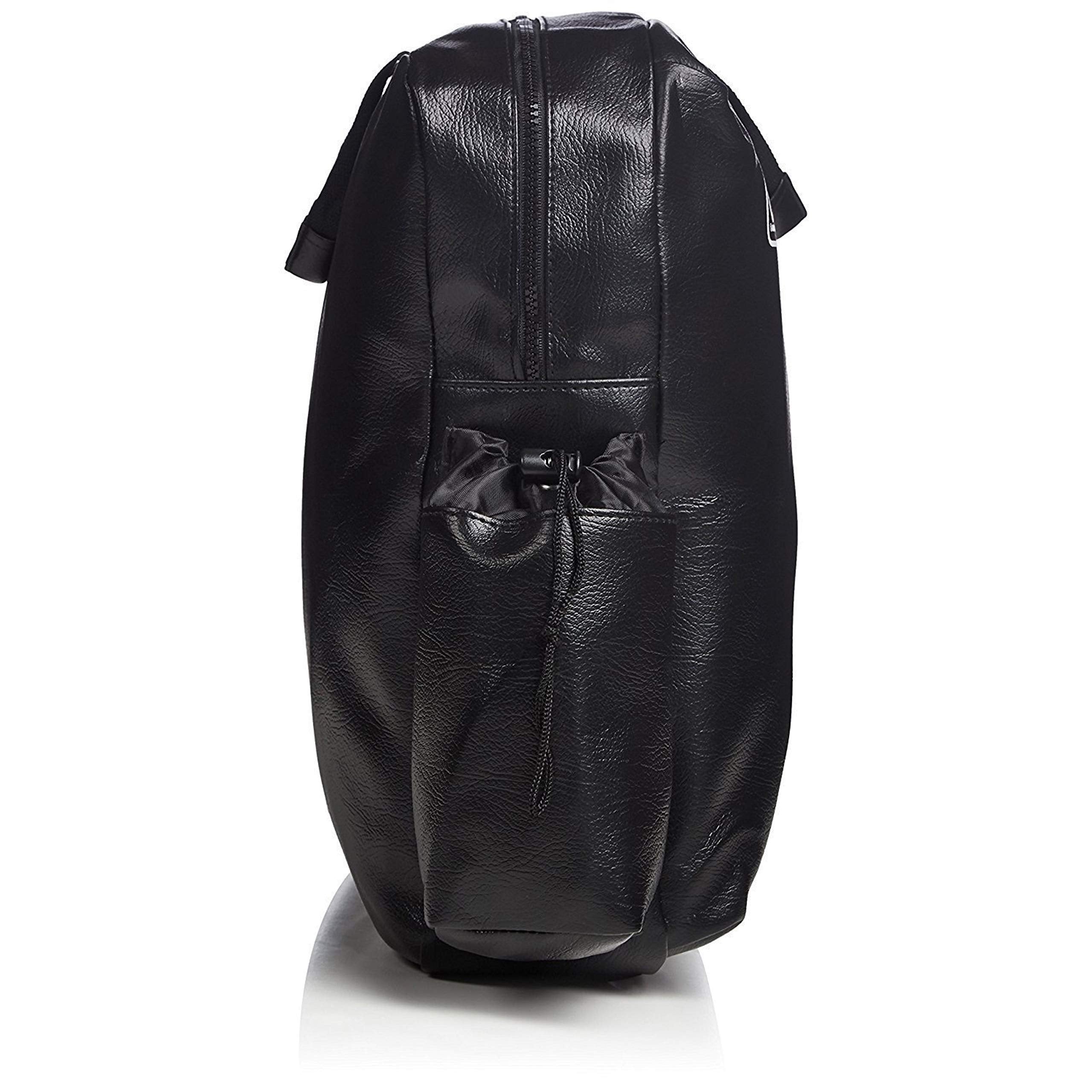 Coleman detail of two drawstring propane pouches, stores spare fuel safely