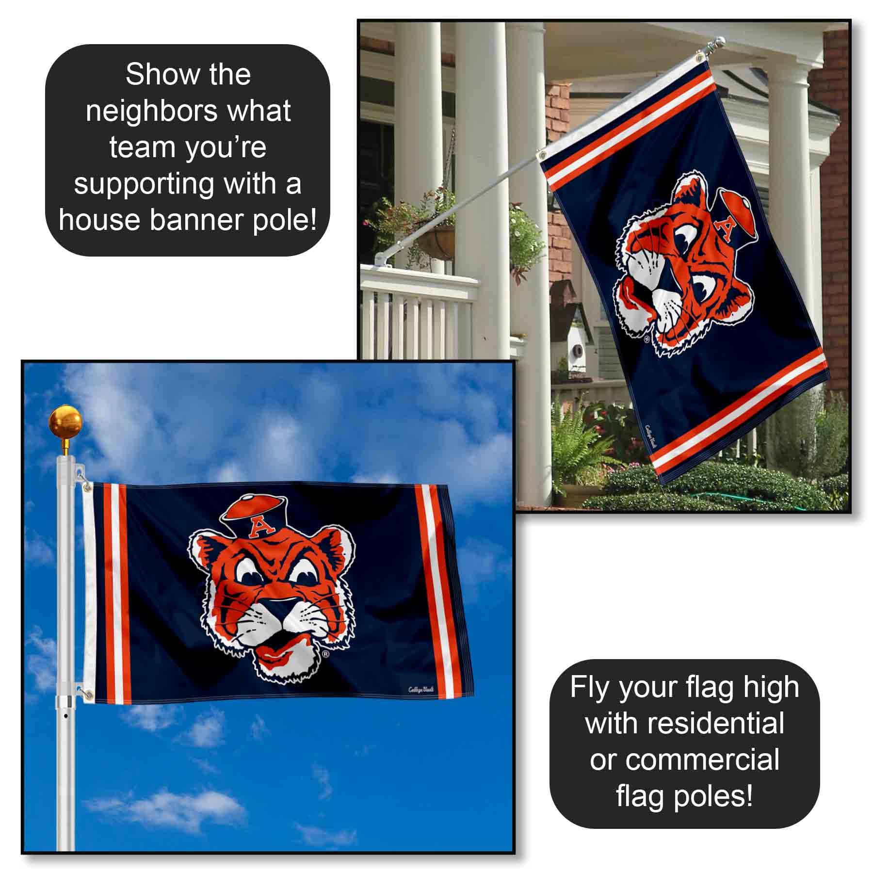 College Flags & Banners Co. metal grommet detail for secure pole attachment and easy mounting
