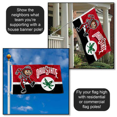 College Flags & Banners Co. metal grommet detail enabling secure mounting on poles and hooks