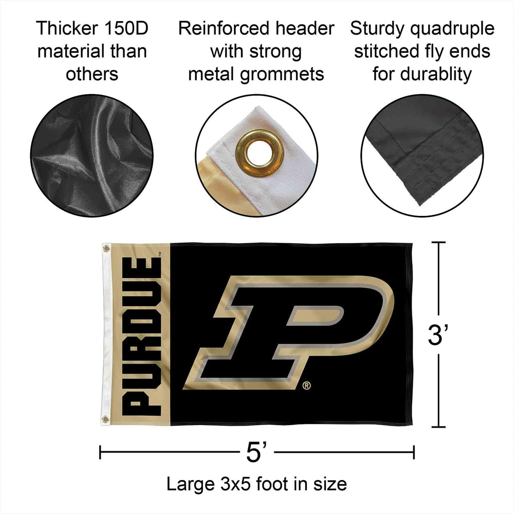 College Flags & Banners Co. close-up stitching highlights durable quadruple-stitched flyends