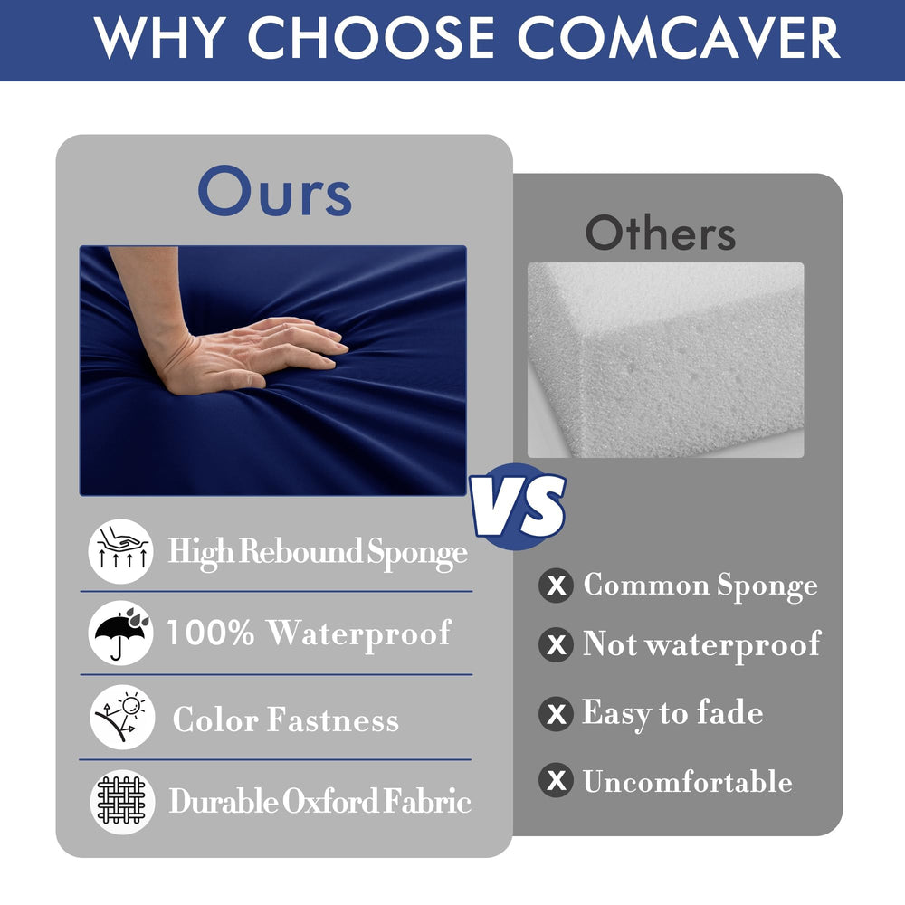 Comcaver stacked six cushions showing available color variety and set value