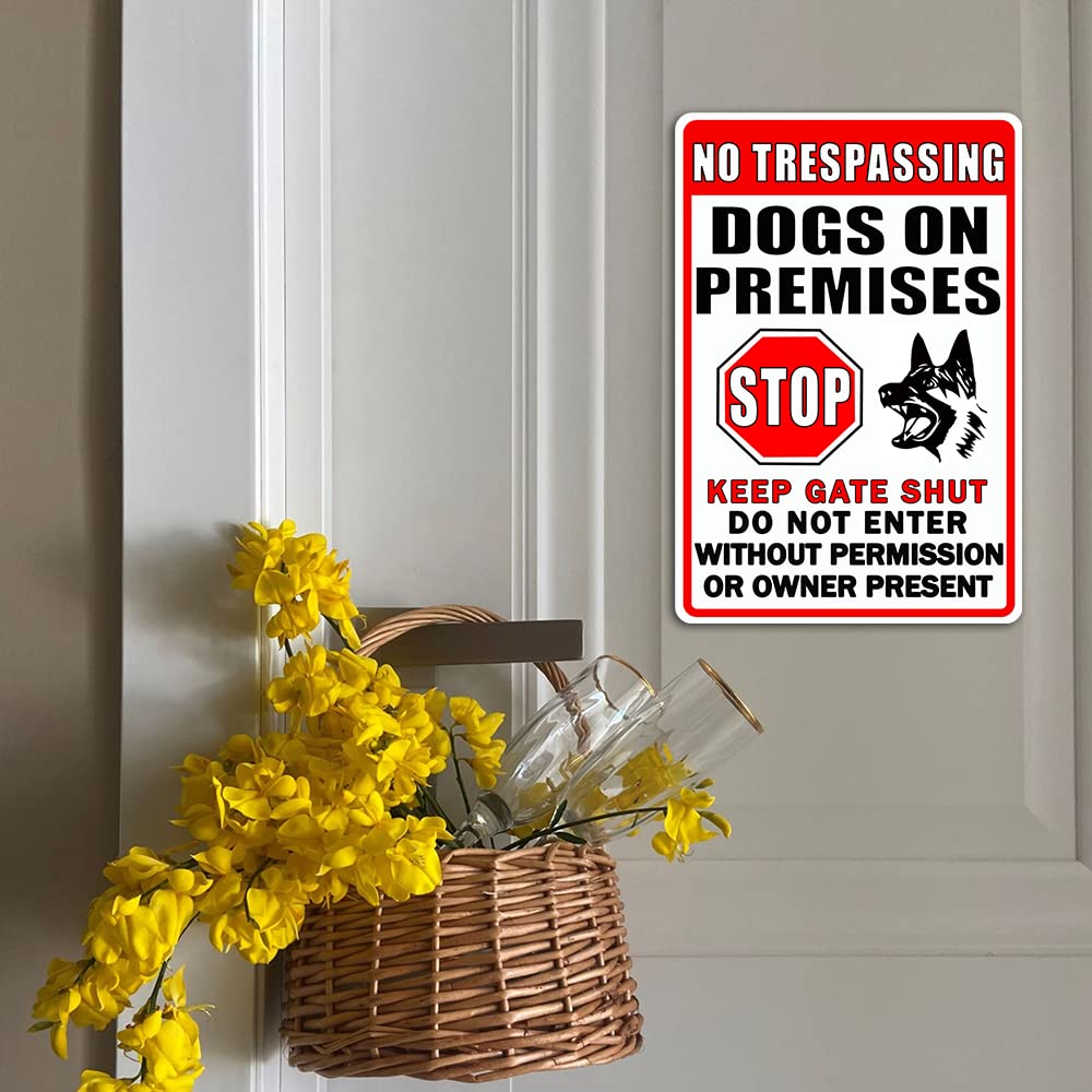 CONHUIDF sign mounted on a wooden gate showing practical placement benefit: boundary marking