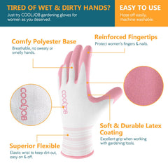 COOLJOB close-up of thickened fingertips showing protection and precise grip