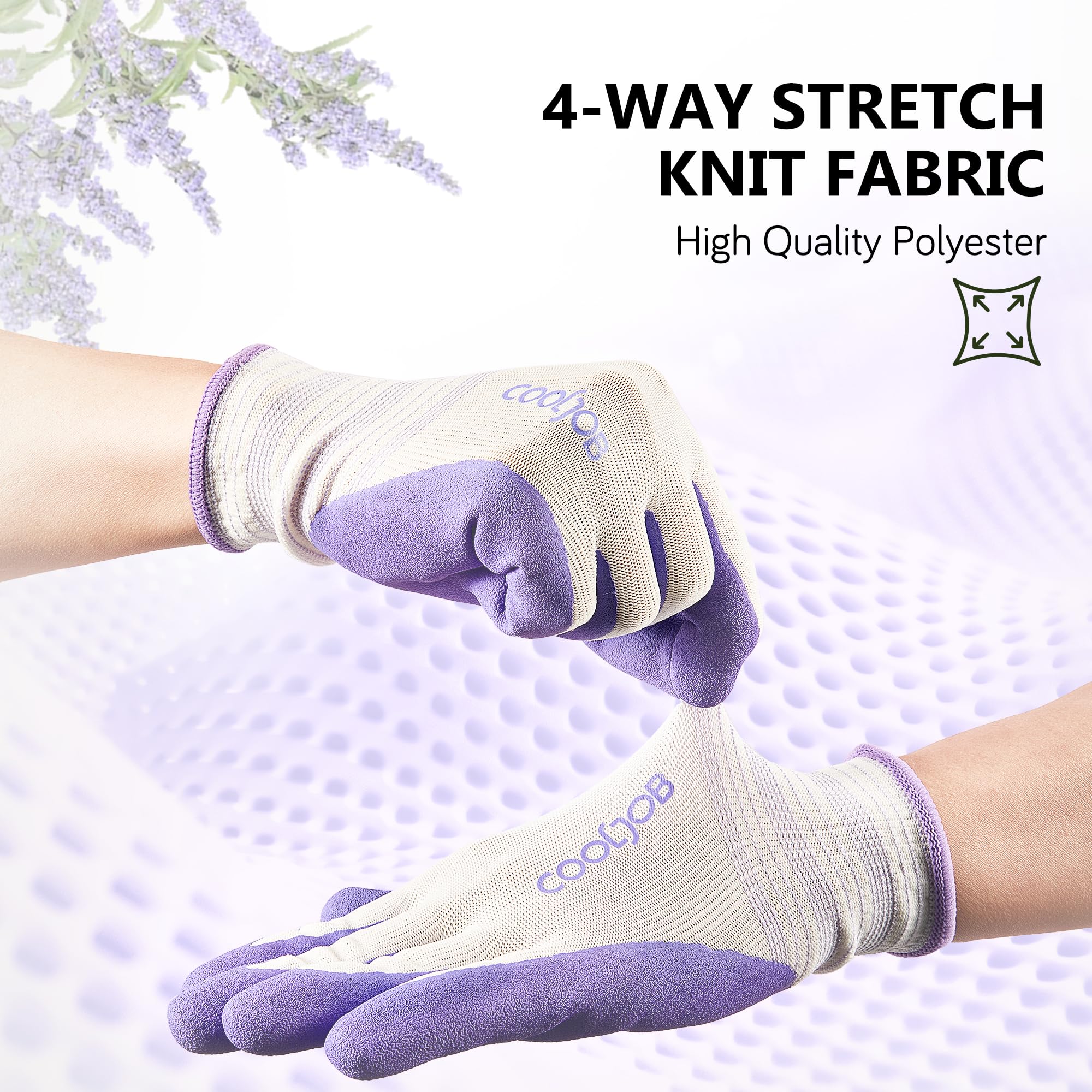 COOLJOB thickened fingertip detail protecting nails while allowing precision