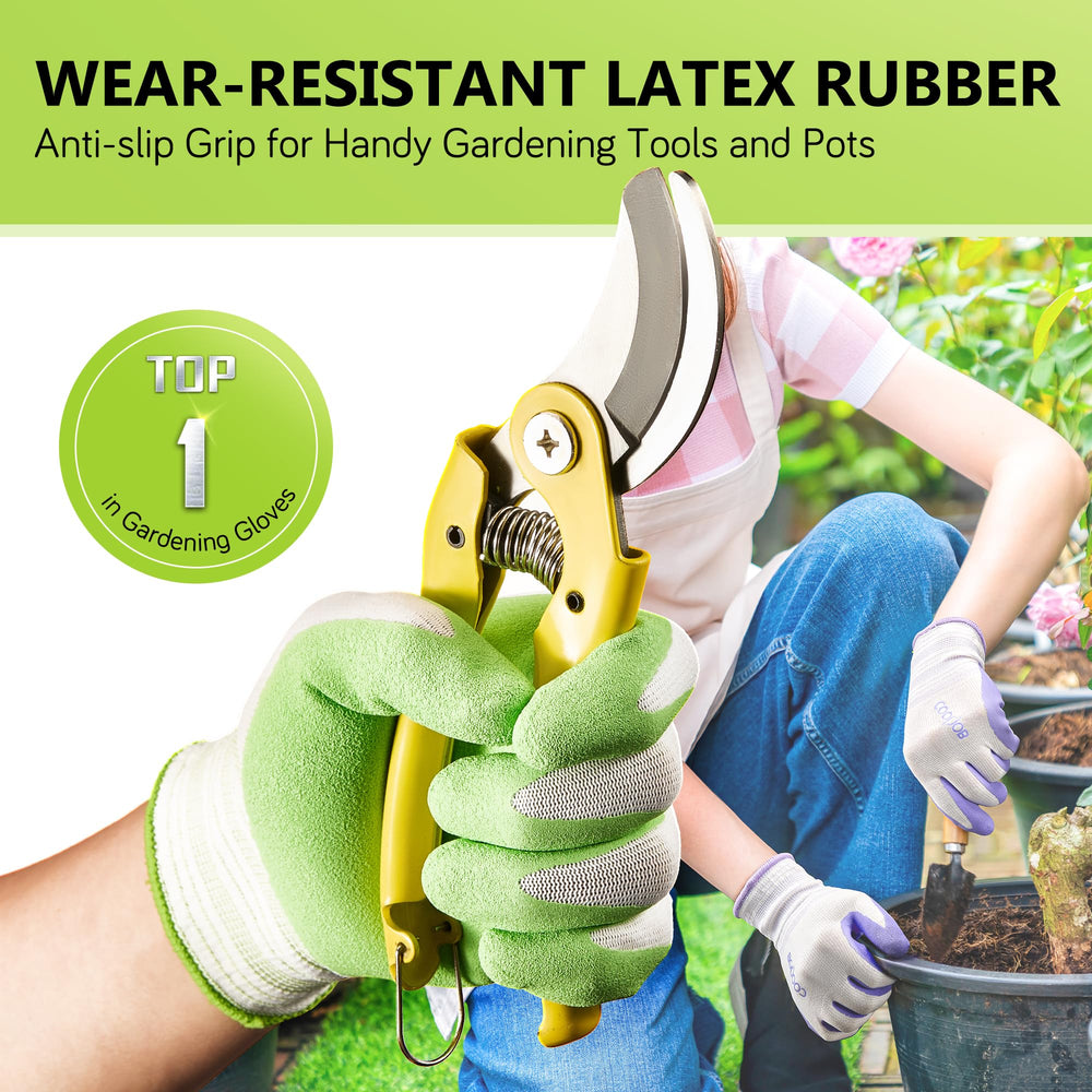 COOLJOB gloves in use planting seedlings offering comfort and control