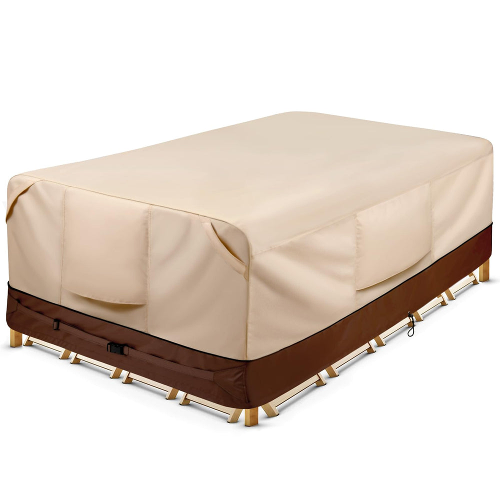 COSFLY front view of full cover protecting patio set for all-weather protection