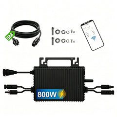 Cosmoxstar front view showing inverter housing and label, durable outdoor use benefit