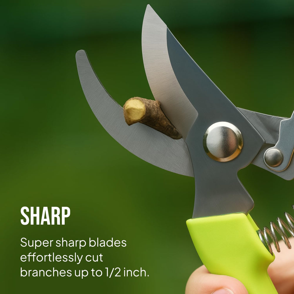 Craft911 pruning shears cutting a small branch for cleaner, efficient pruning