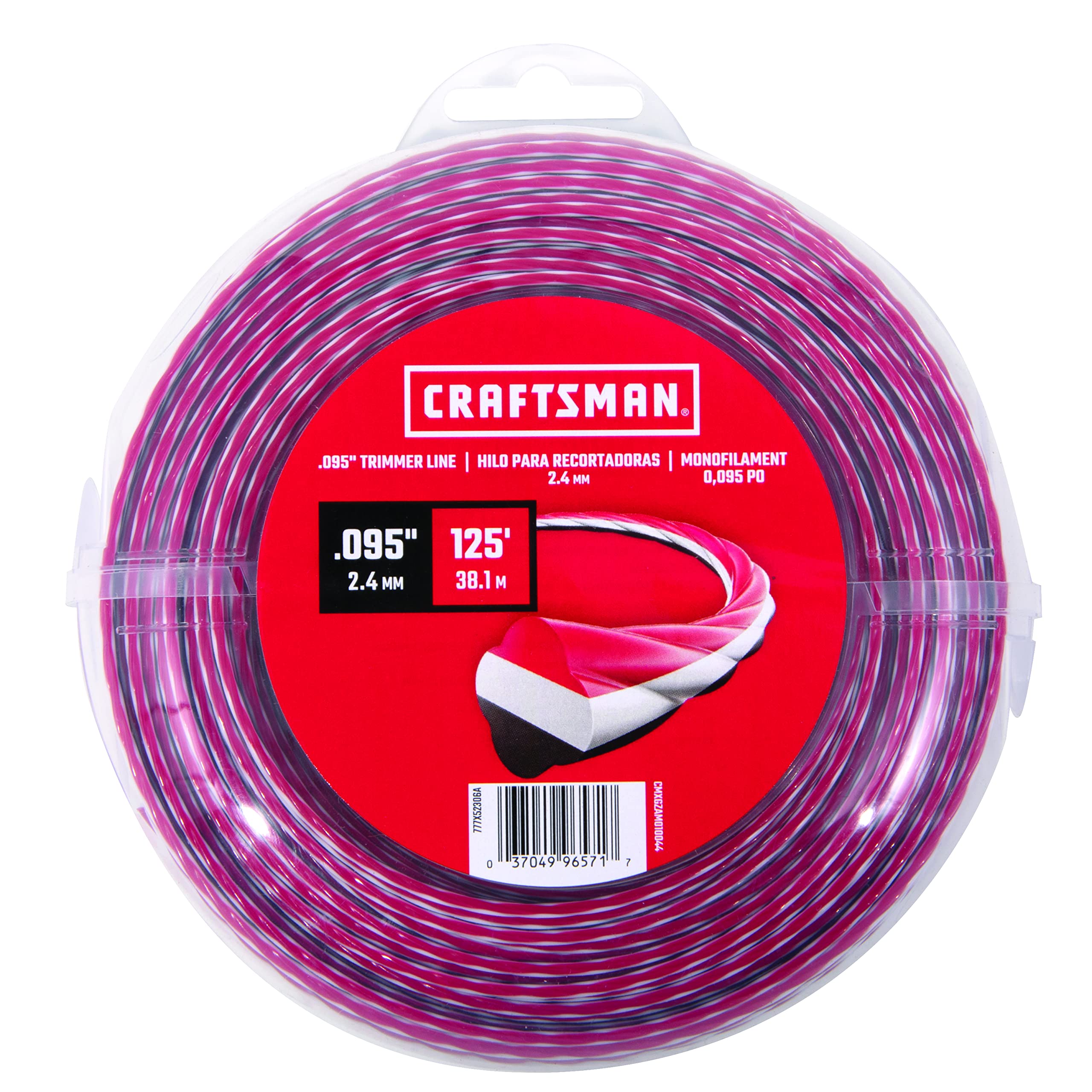 CRAFTSMAN front packaging showing spool and length benefit