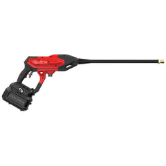 CRAFTSMAN unit in use cleaning a patio demonstrating cordless mobility and quick cleanup benefit