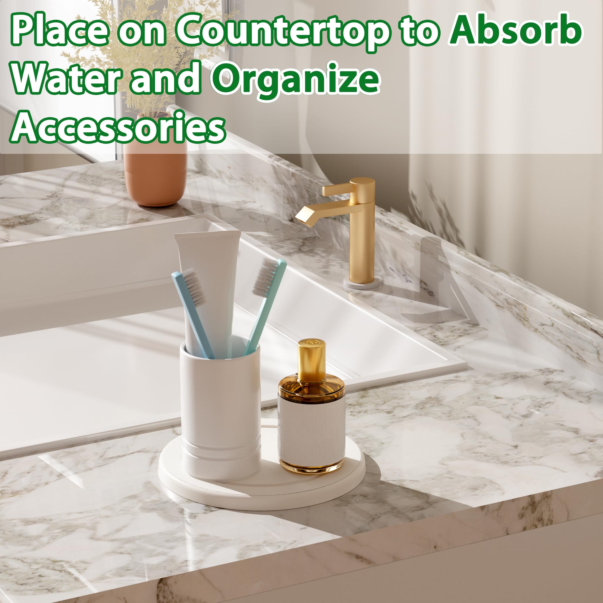 Creproly tray used in kitchen and bathroom illustrating versatile drip protection
