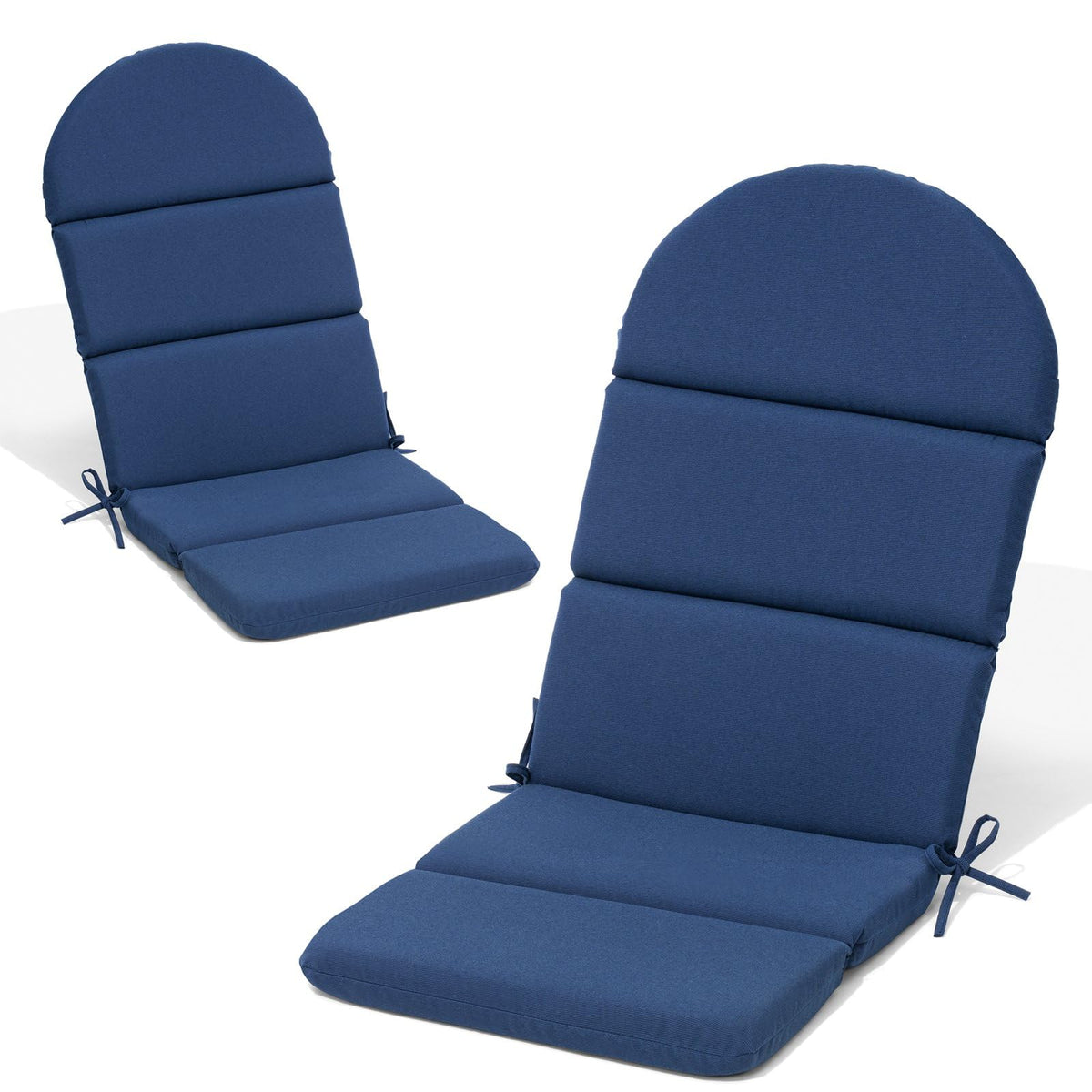 Crestlive front view of both Adirondack cushions showing full coverage and comfort
