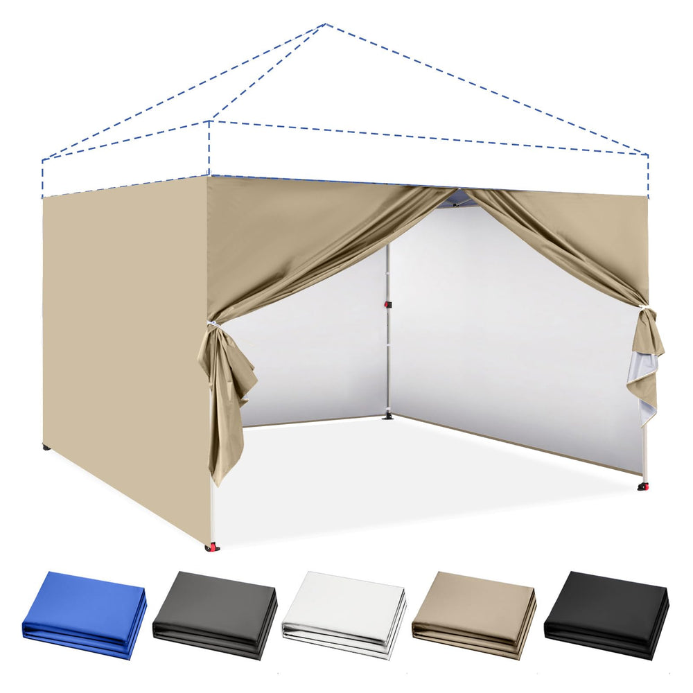 CROWN SHADES front panel beige showing neutral exterior and neat hem for neat appearance