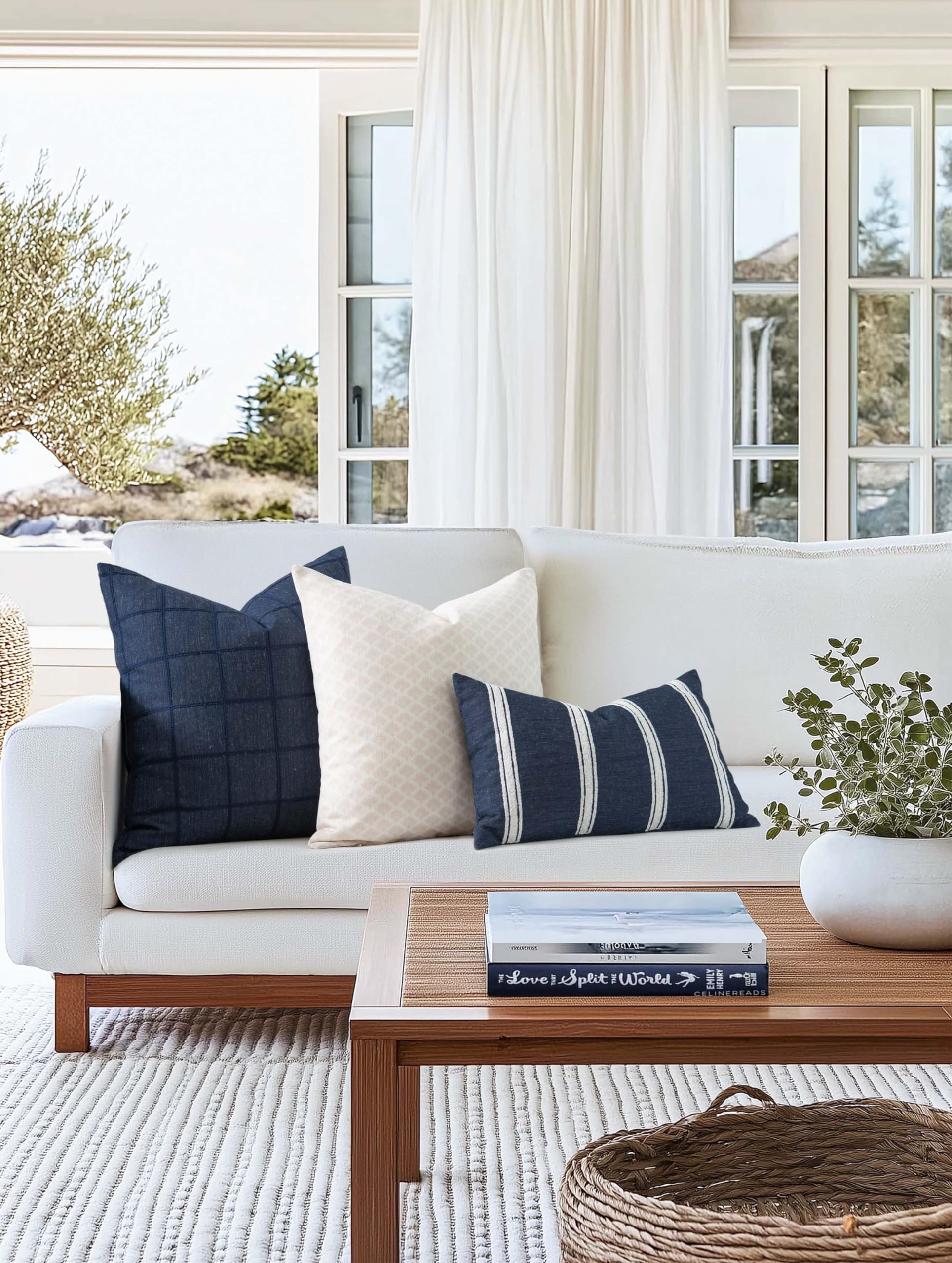 Crumbs Home reverse solid navy view offering a sleek, versatile look