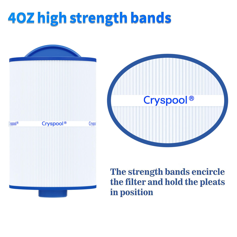 Cryspool packaging and label displaying model and replacement compatibility benefits