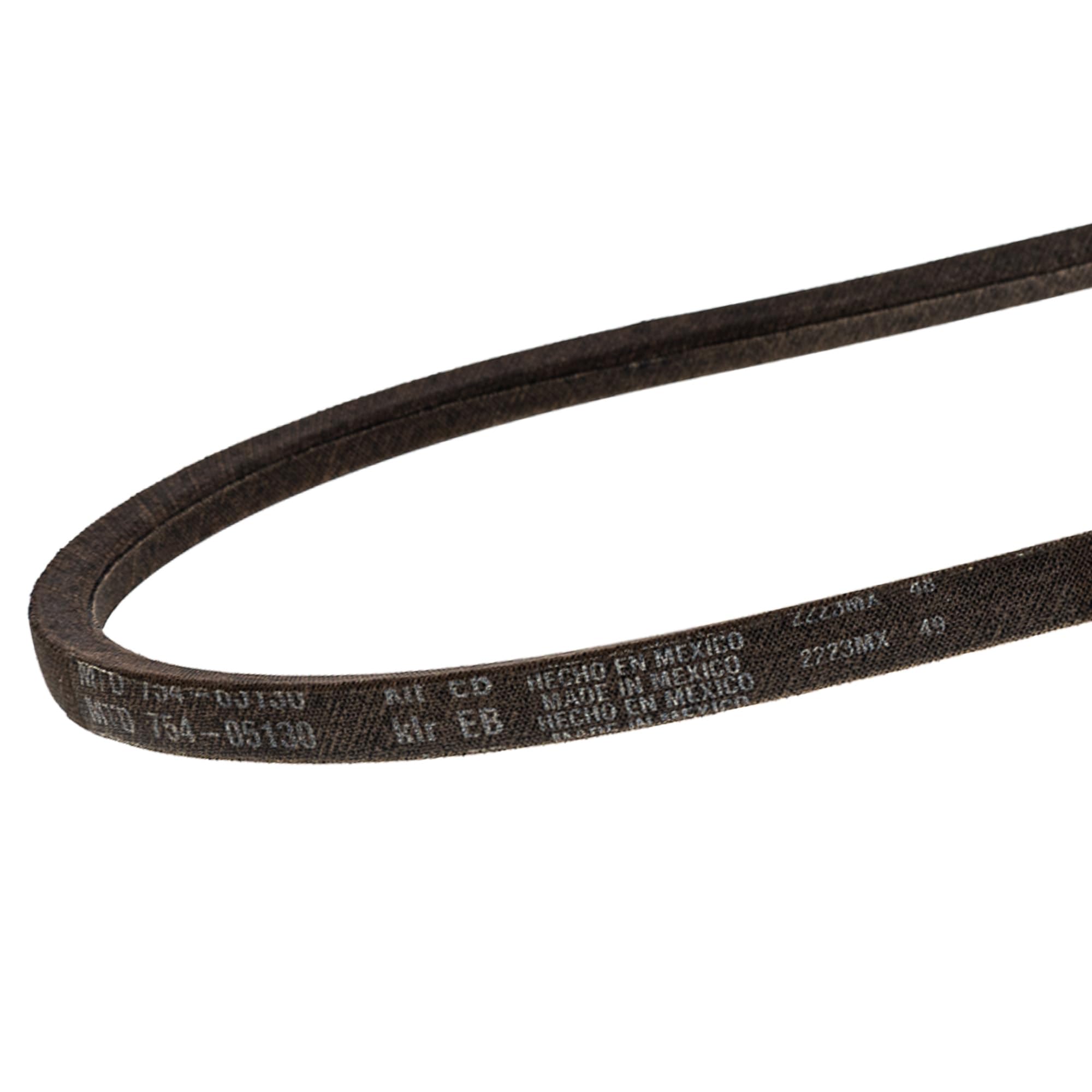 CUB CADET belt size comparison with ruler showing correct length and fitment reference