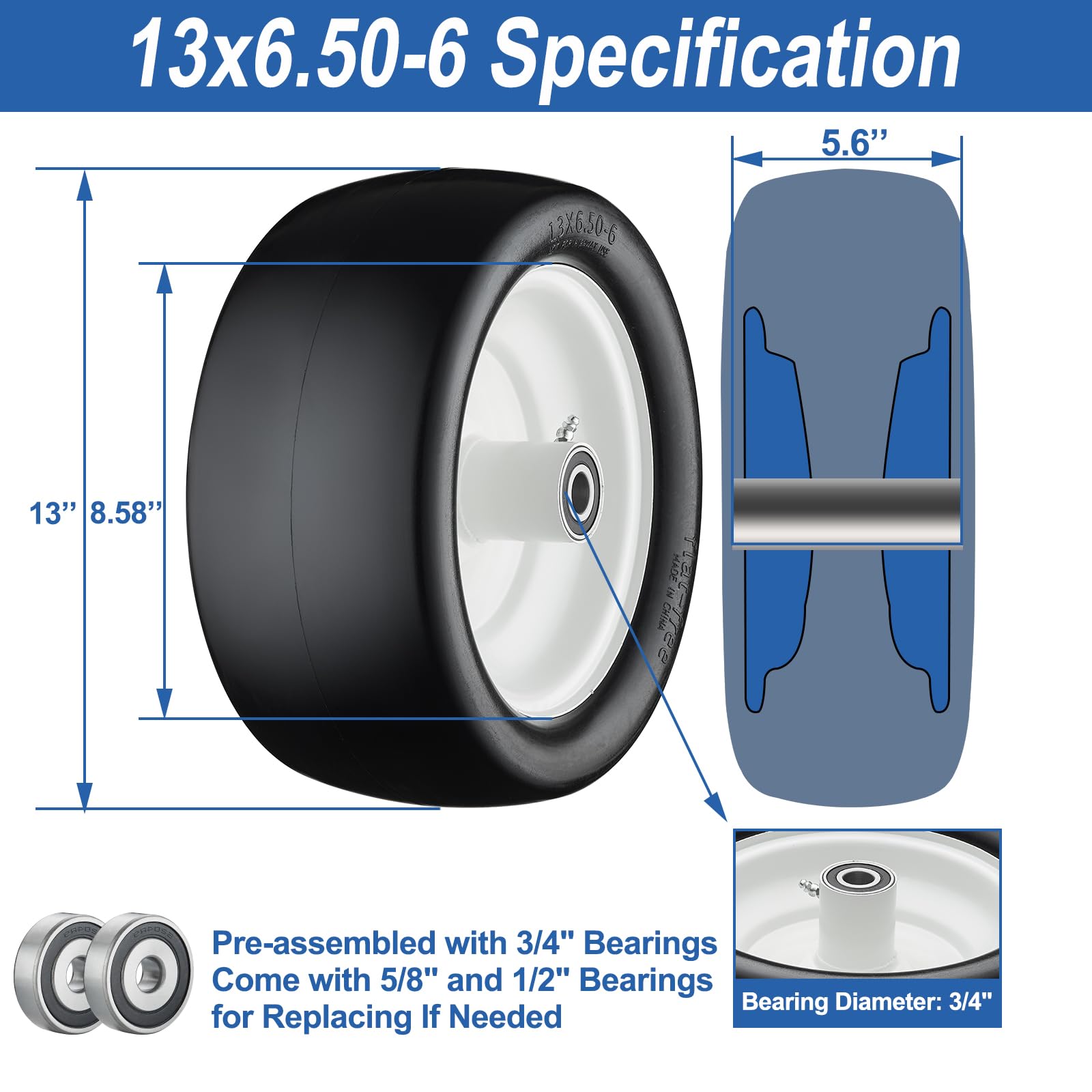 Cubesprings close-up of tread and sidewall highlighting wear resistance benefit