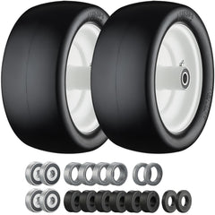 Cubesprings front view of both assembled tires showing ready-to-install benefit