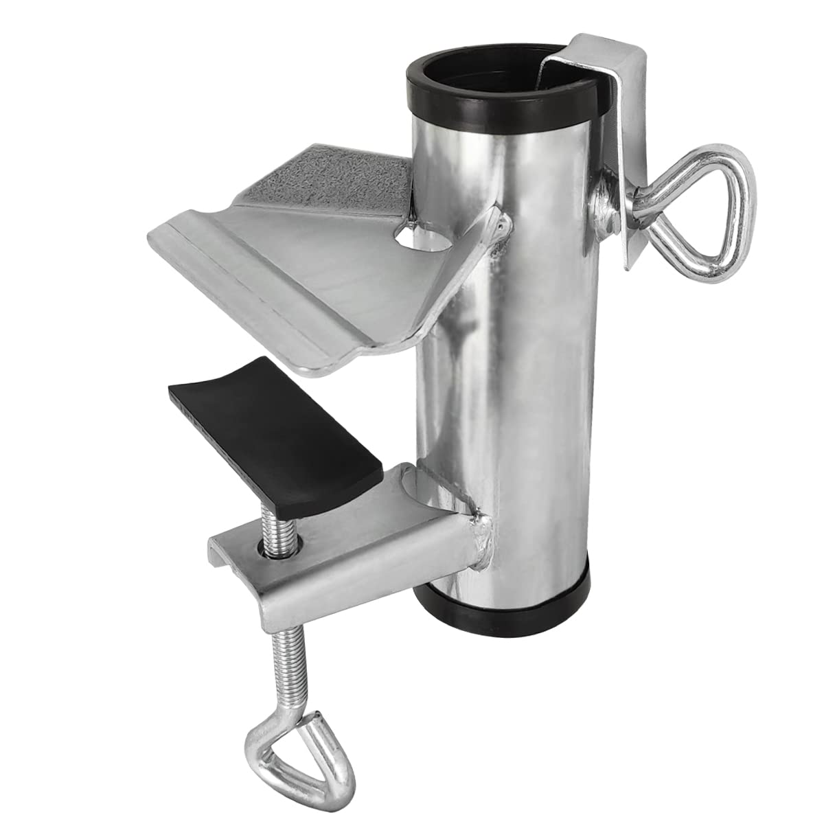 Cunguv clamp front view showing solid construction and secure hold benefit