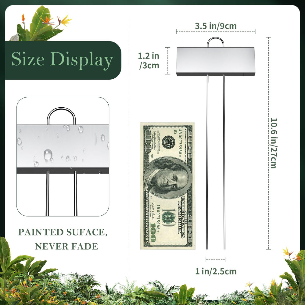 cureder detailed view of stake tip and thickness for sturdy soil insertion