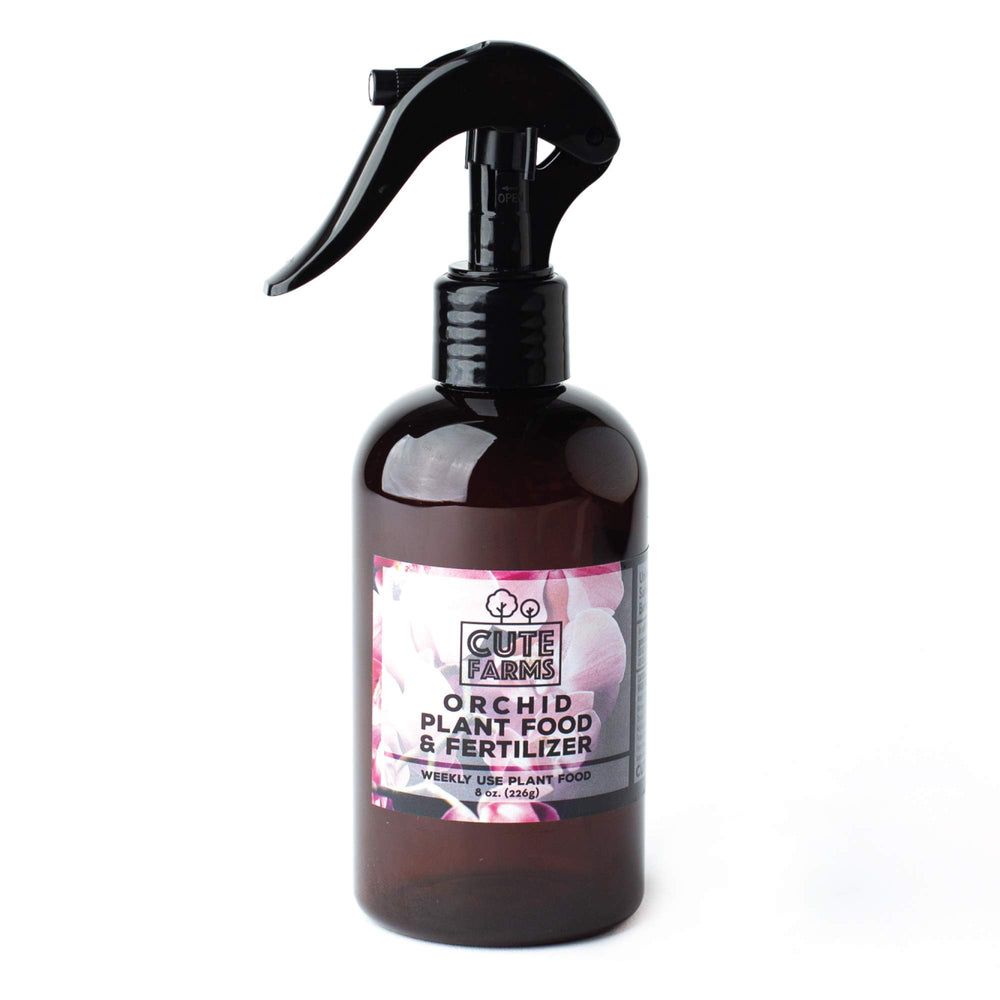 Cute Farms mist dispersing onto orchid roots and leaves, promotes even nutrient delivery
