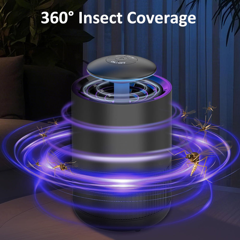 CXRUY internal UV light glowing to attract insects effectively at night