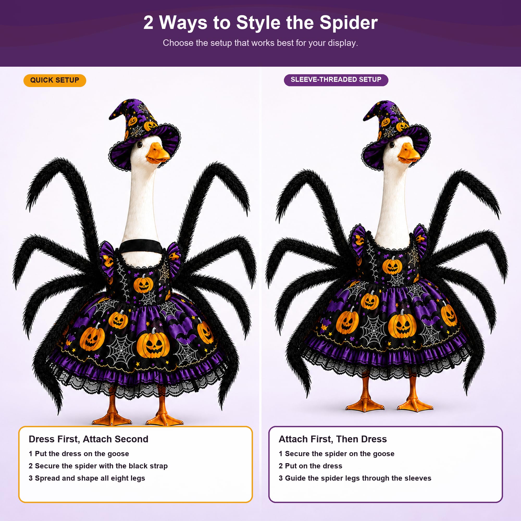 DaGailen pumpkin dress pattern detail showing bright prints for clear seasonal styling
