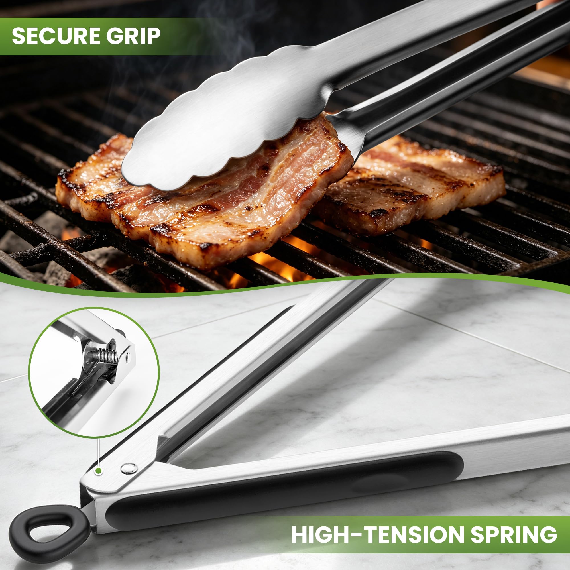 DAILY KISN close-up of stainless steel tip highlighting heat-resistant, rust-proof finish