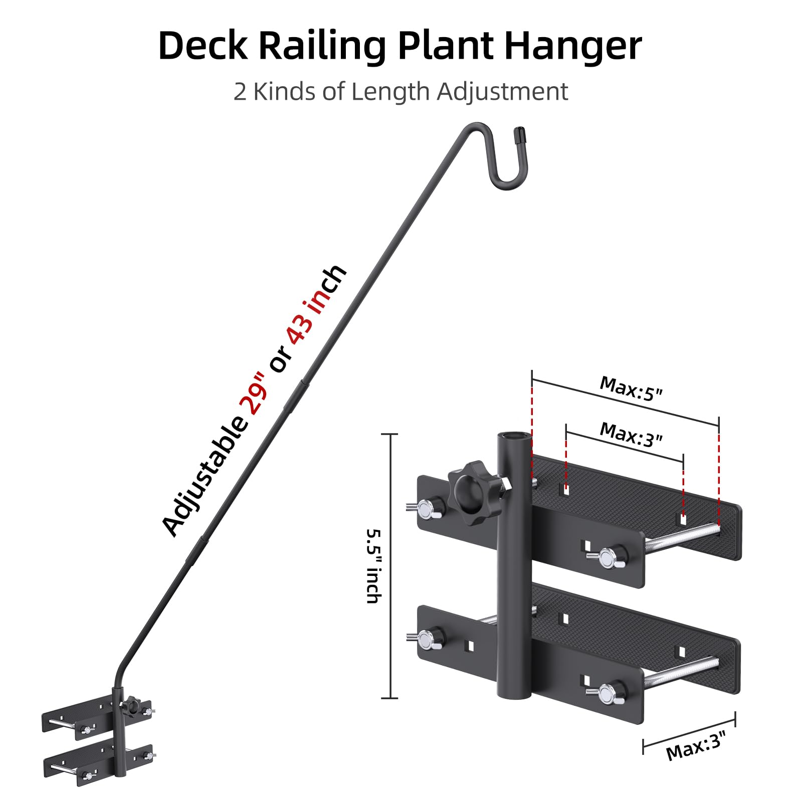 Damukoo product packaging and included hardware showing tool-free install