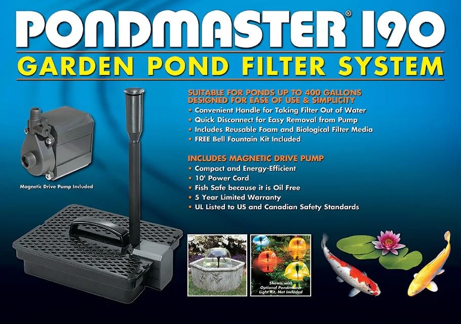 Danner PMK 190 installed in a small pond adding movement and aeration