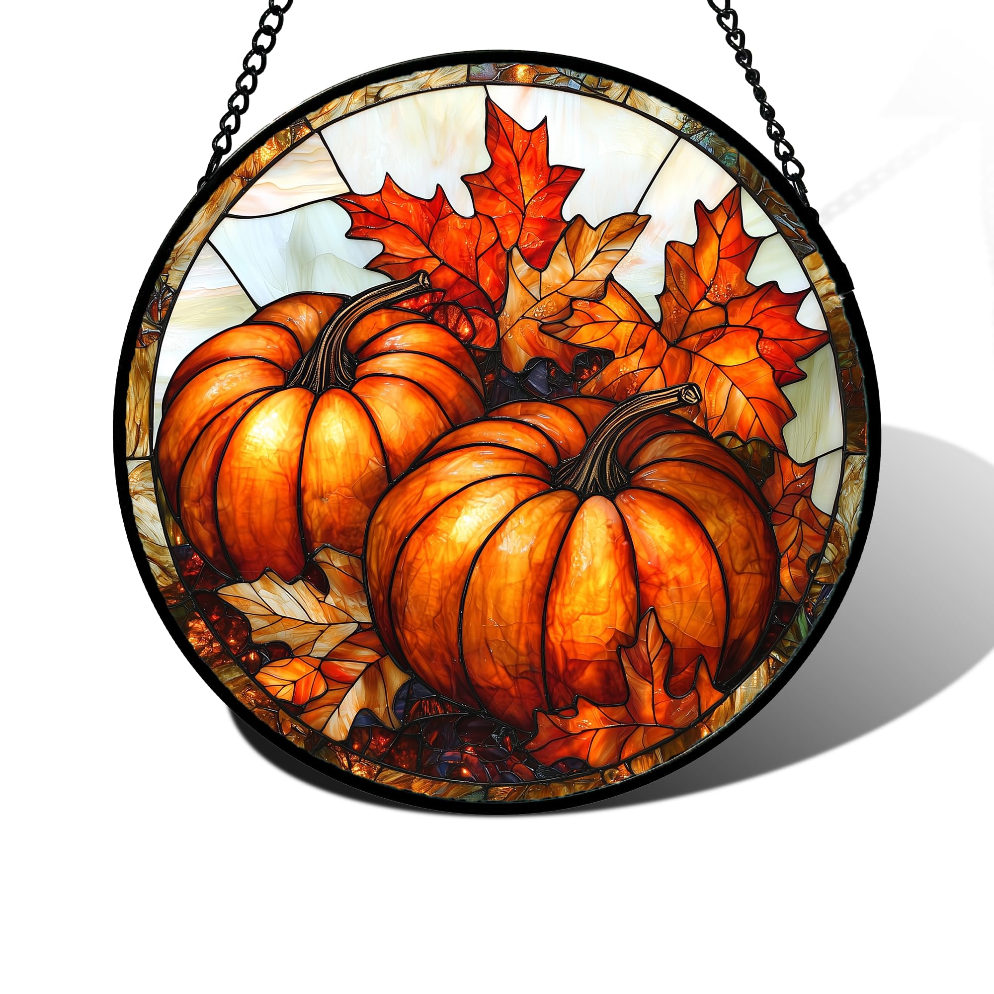 DASTOLL front view showing pumpkin maple leaf design and bright colors
