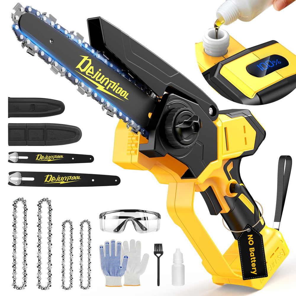 DEJUNPIOOL front angle showing both 6 and 8 inch bars for versatility