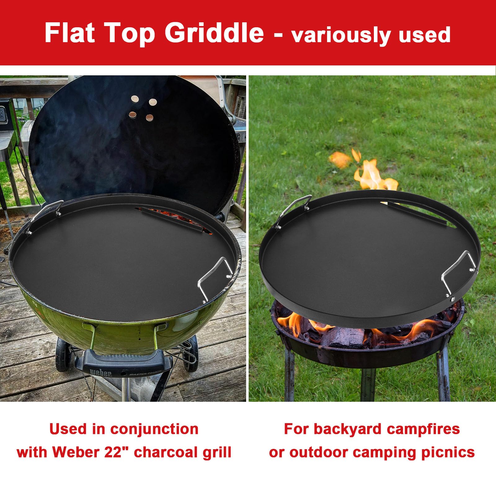 DELSbbq griddle in backyard setting showing versatile outdoor cooking for family meals