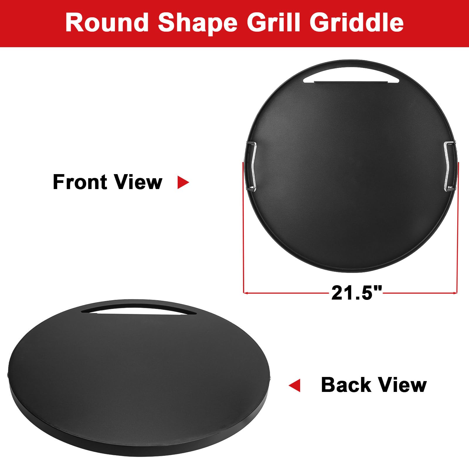 DELSbbq close-up of nonstick griddle surface highlighting smooth texture for easy release