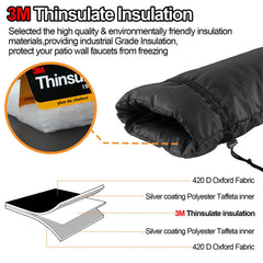 DEMEDO drawstring closure detail securing cover against wind and pets