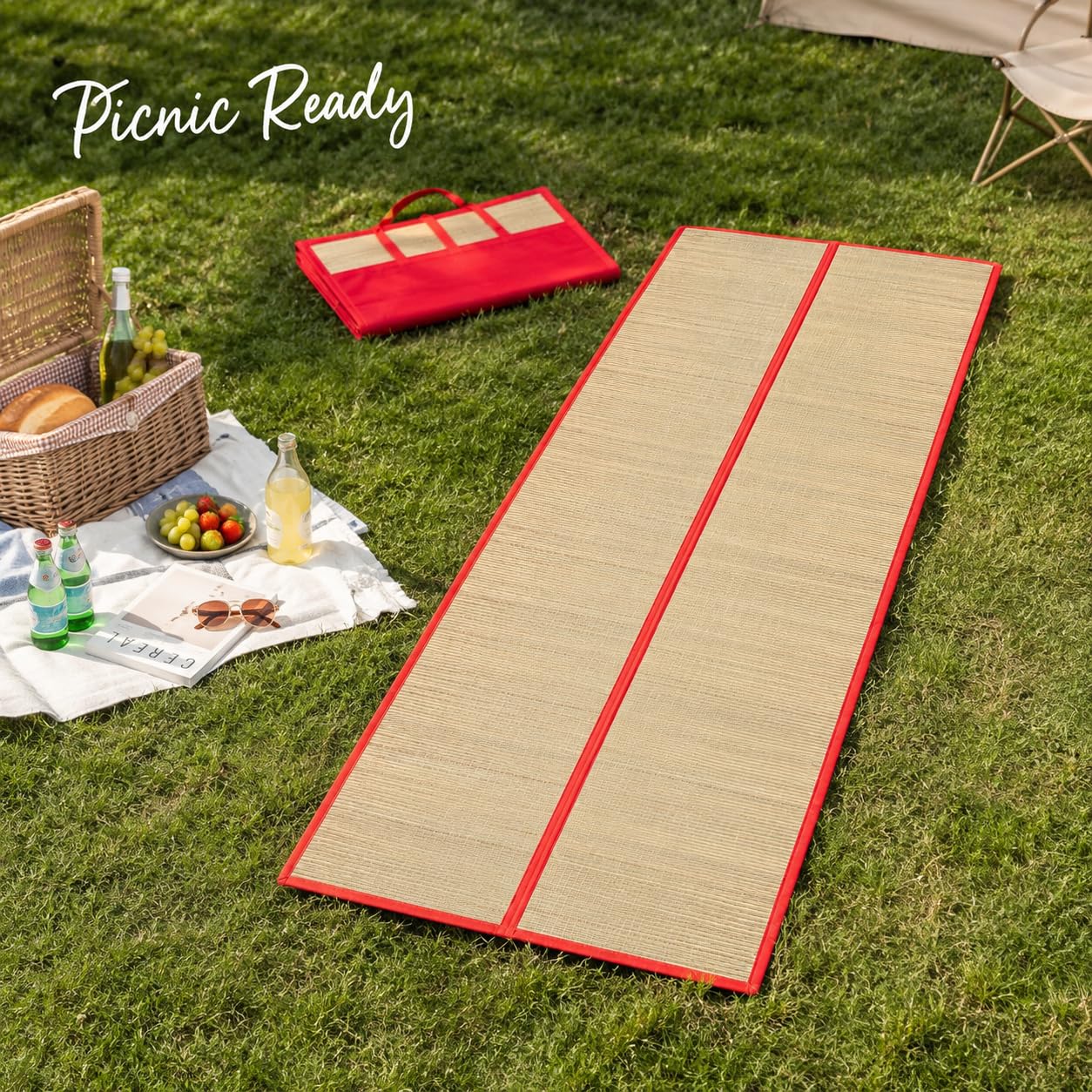 Dependable Industries folded mat with built-in handles for easy carrying