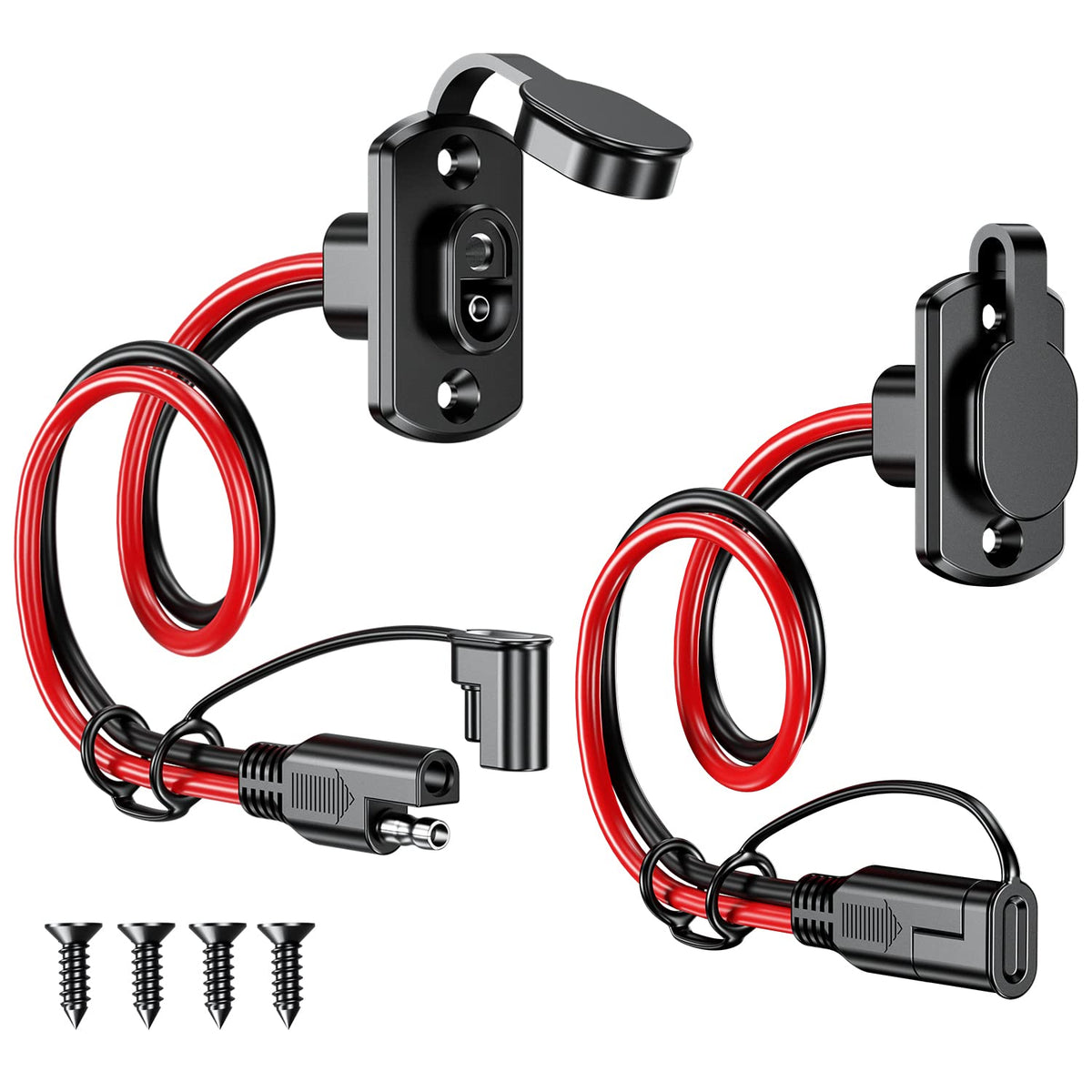 Depvko front view of the SAE harness showing compact durable design and quick connection