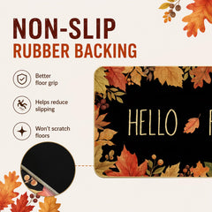 DewDolle rubber backing detail providing non-slip safety on floors