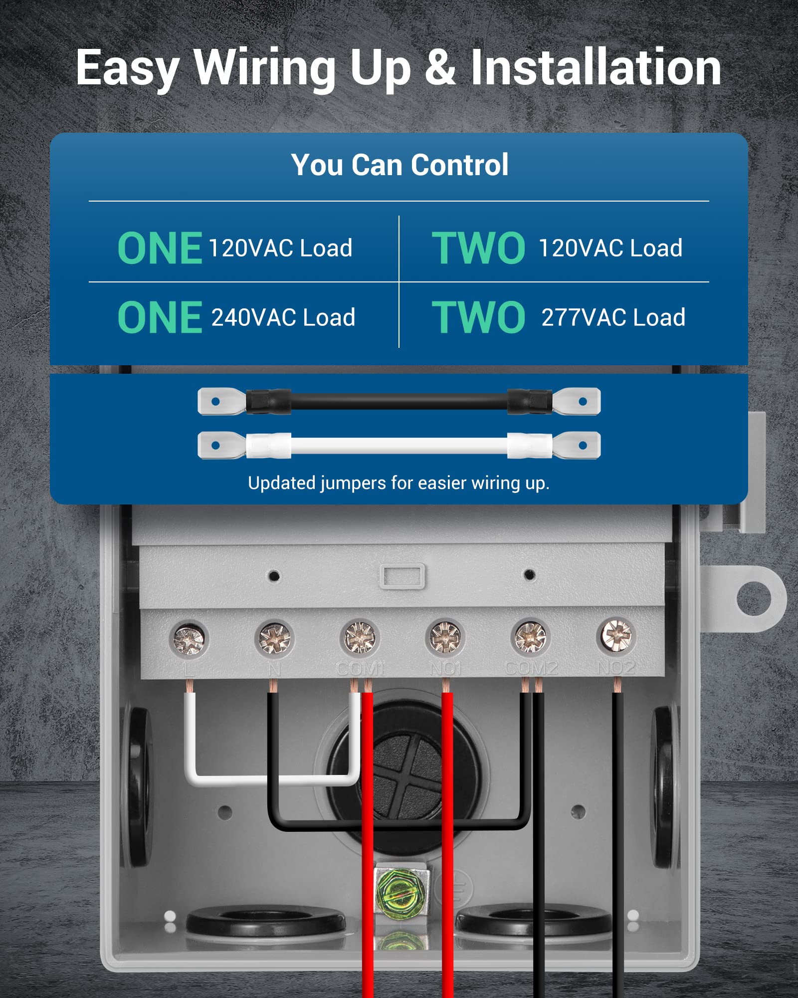 DEWENWILS unit next to tools showing size and scale for straightforward installation benefit