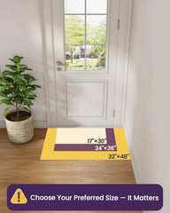 DEXI rubber backing detail providing non-slip floor grip