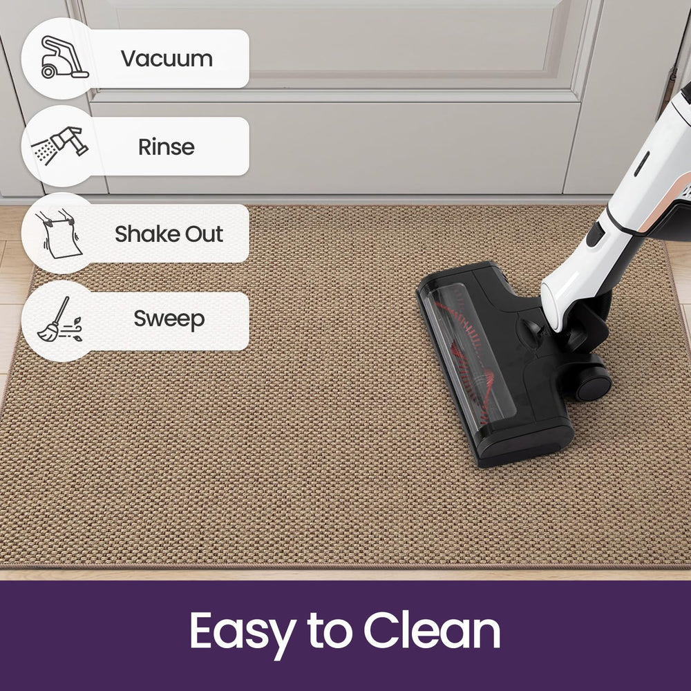 DEXI spot cleaning demo showing easy maintenance and quick drying
