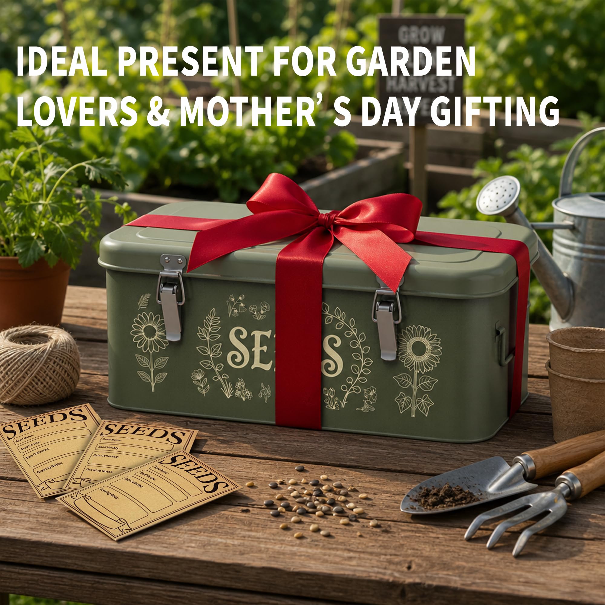 Dexyino shelved in potting shed setting showing decorative utility benefit