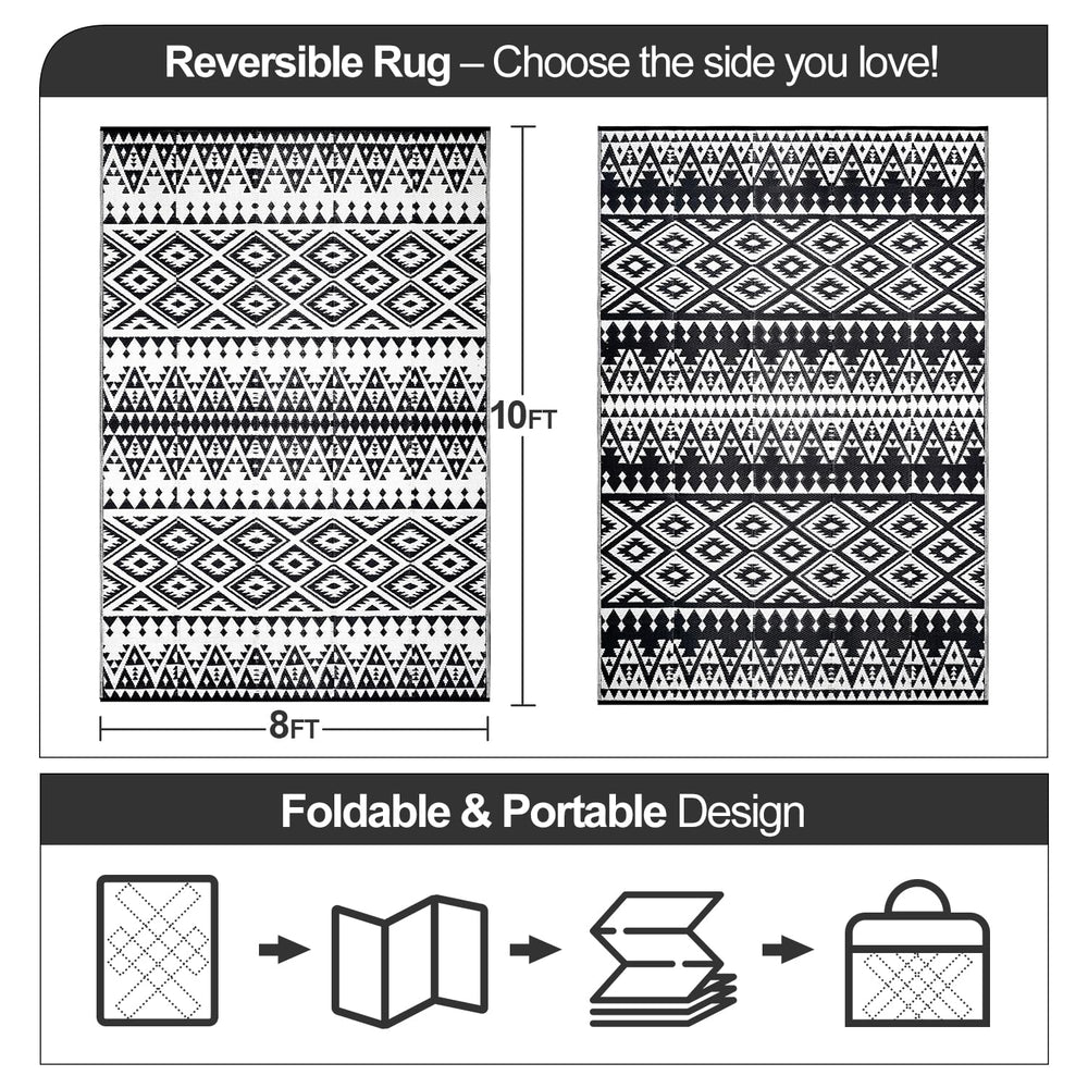 DiiKoo rug reversed pattern illustrating two-look versatility and style benefit
