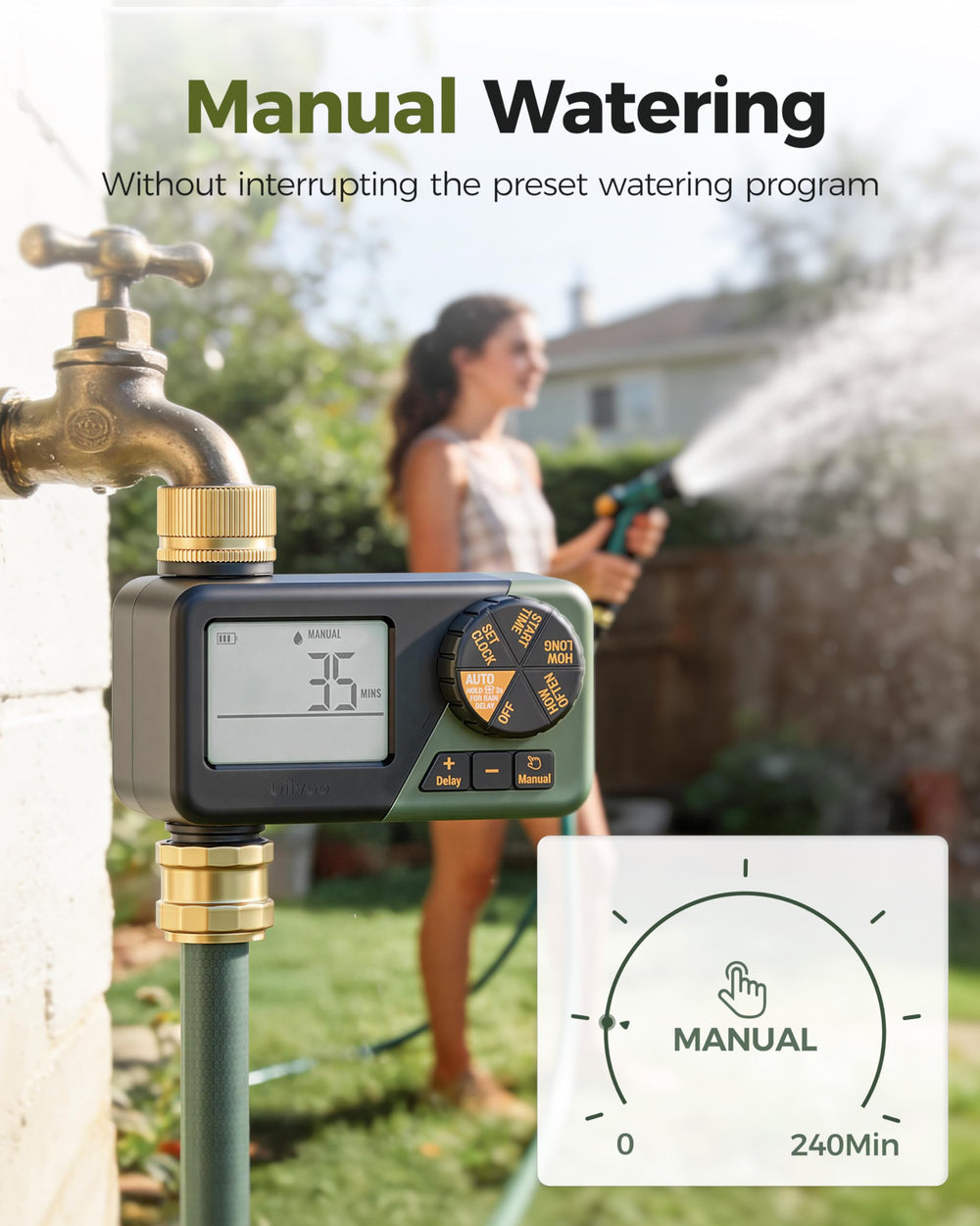 Diivoo sealing kit and metal filter laid out for leak-resistant faucet connection