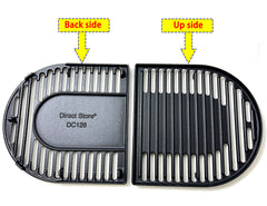 Direct Store grates installed in Coleman RoadTrip grill demonstrating secure fit and cooking use