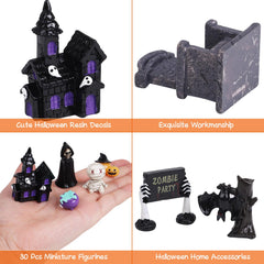DIYASY clustered pumpkins and bats arranged for a tabletop Halloween vignette benefit visual impact