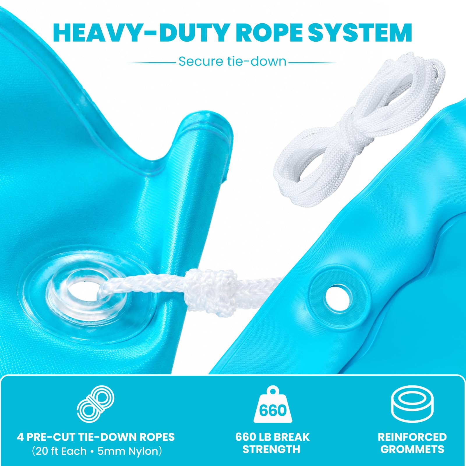 DoCred bundled ropes and repair patches kit showing easy installation and fast fixes