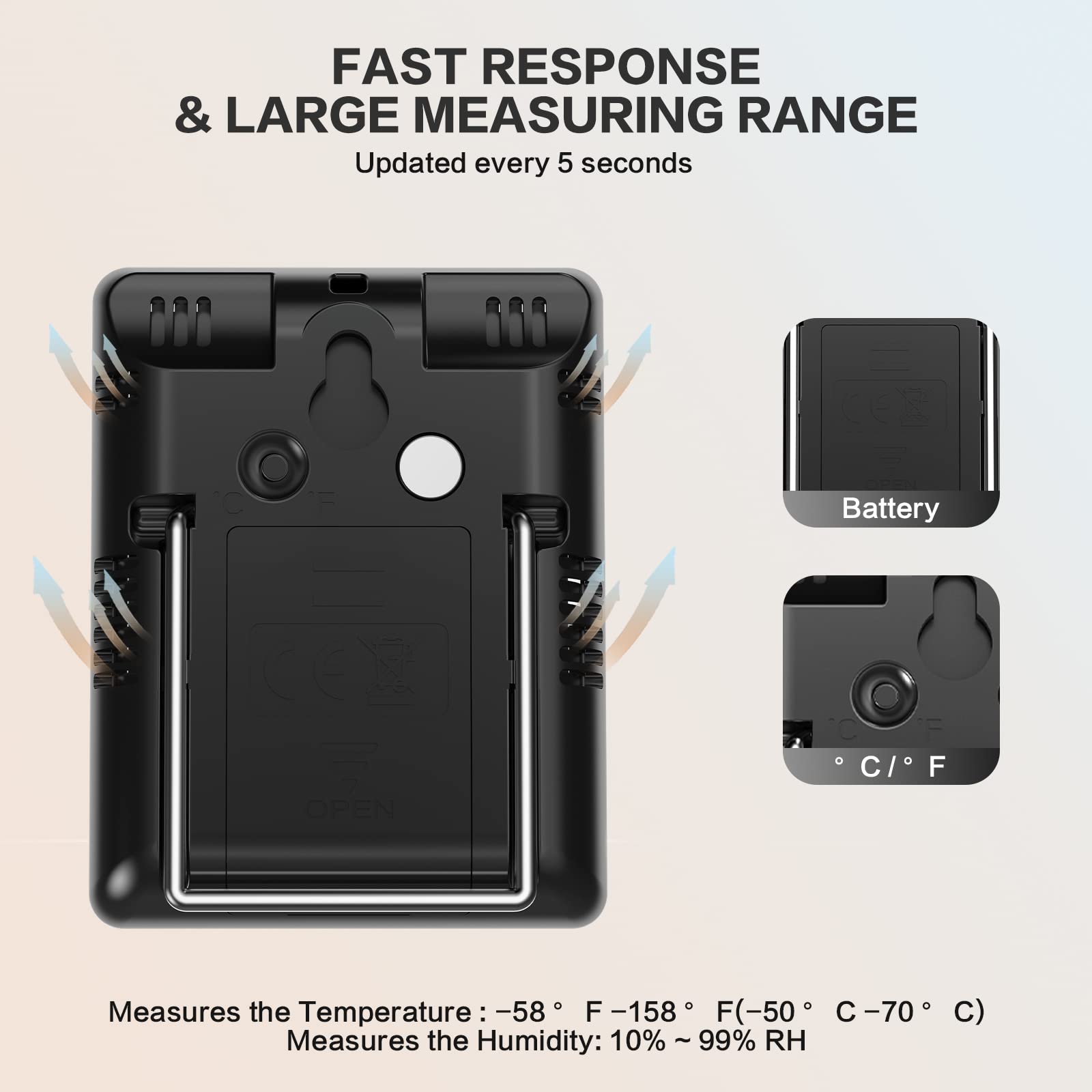DOQAUS next to smartphone to show pocket-sized portability advantage
